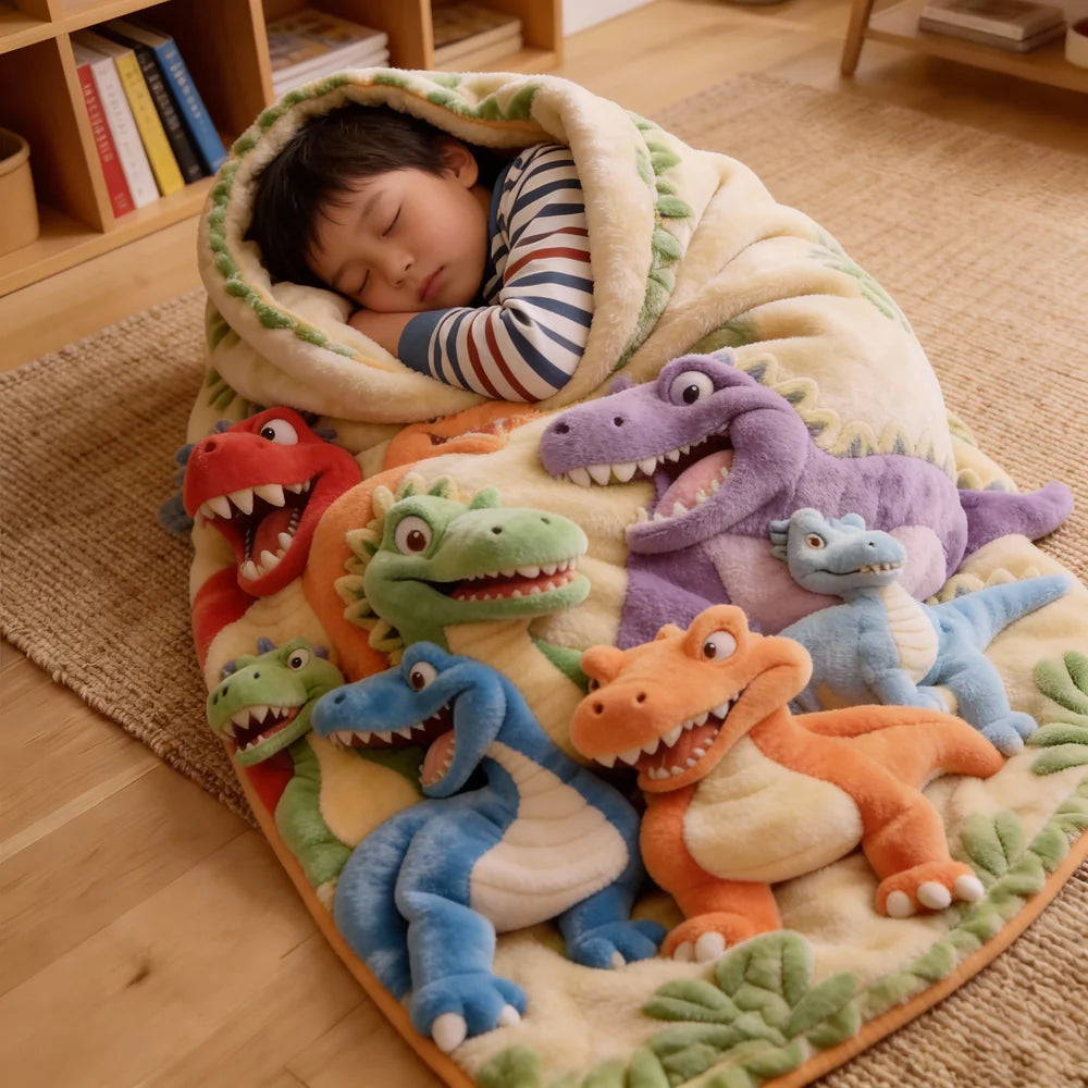 Dinozy™ 3D Sensory Dinosaur Blanket