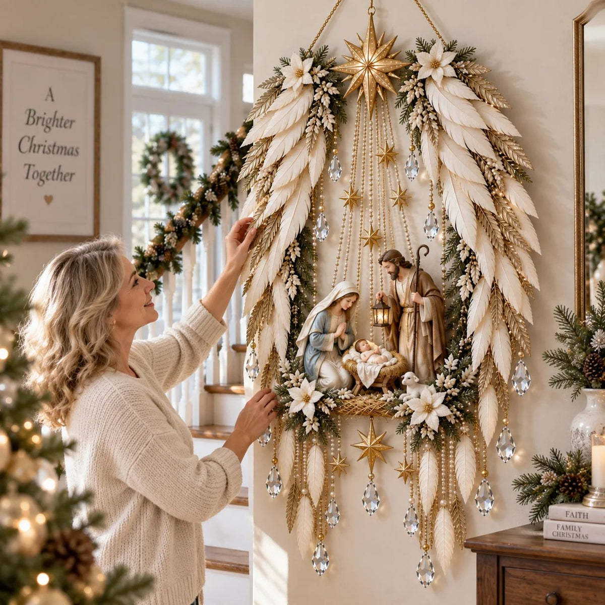 Angel Nativity Light