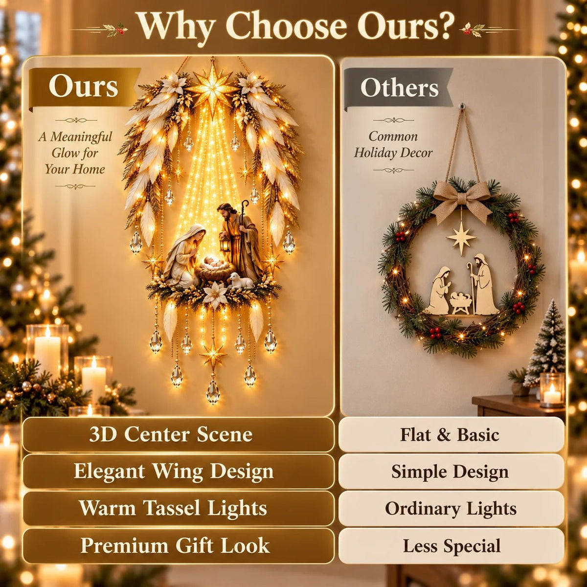 Angel Nativity Light