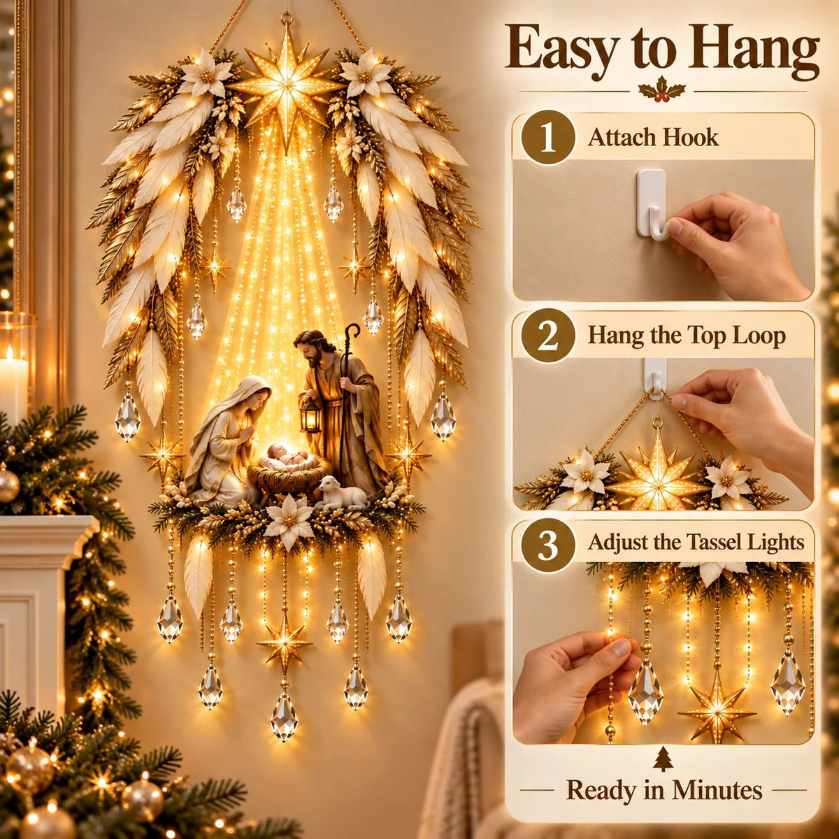 Angel Nativity Light