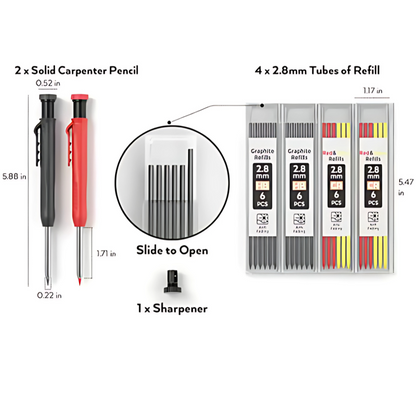 Heavy Duty Woodworking Pencils
