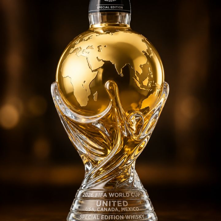 PODIUM™ World Cup Trophy Glass Decanter 350ml
