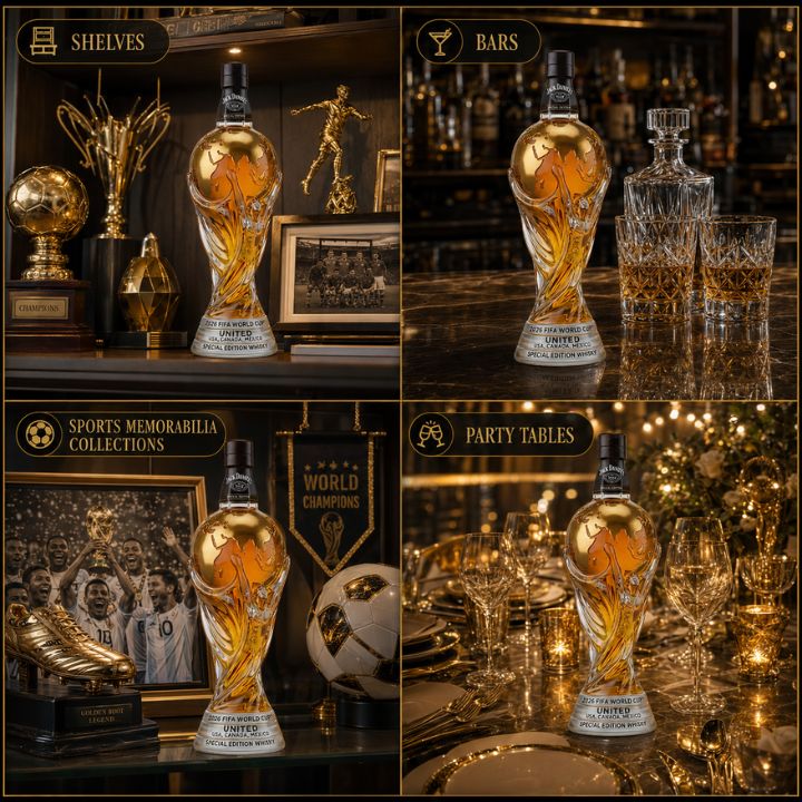 PODIUM™ World Cup Trophy Glass Decanter 350ml