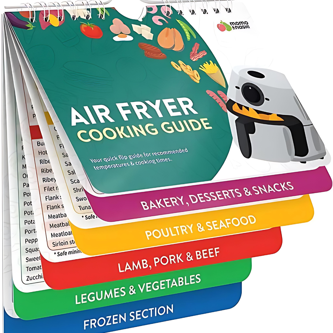 Air Fryer Cheat Sheet Cooking Guide Booklet Adelly33