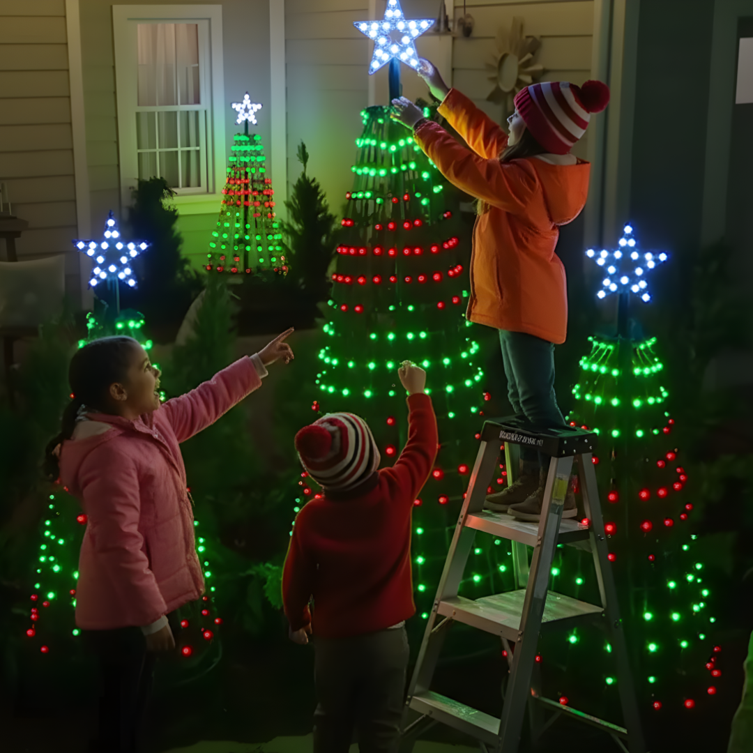 Christmas Light Show Tree
