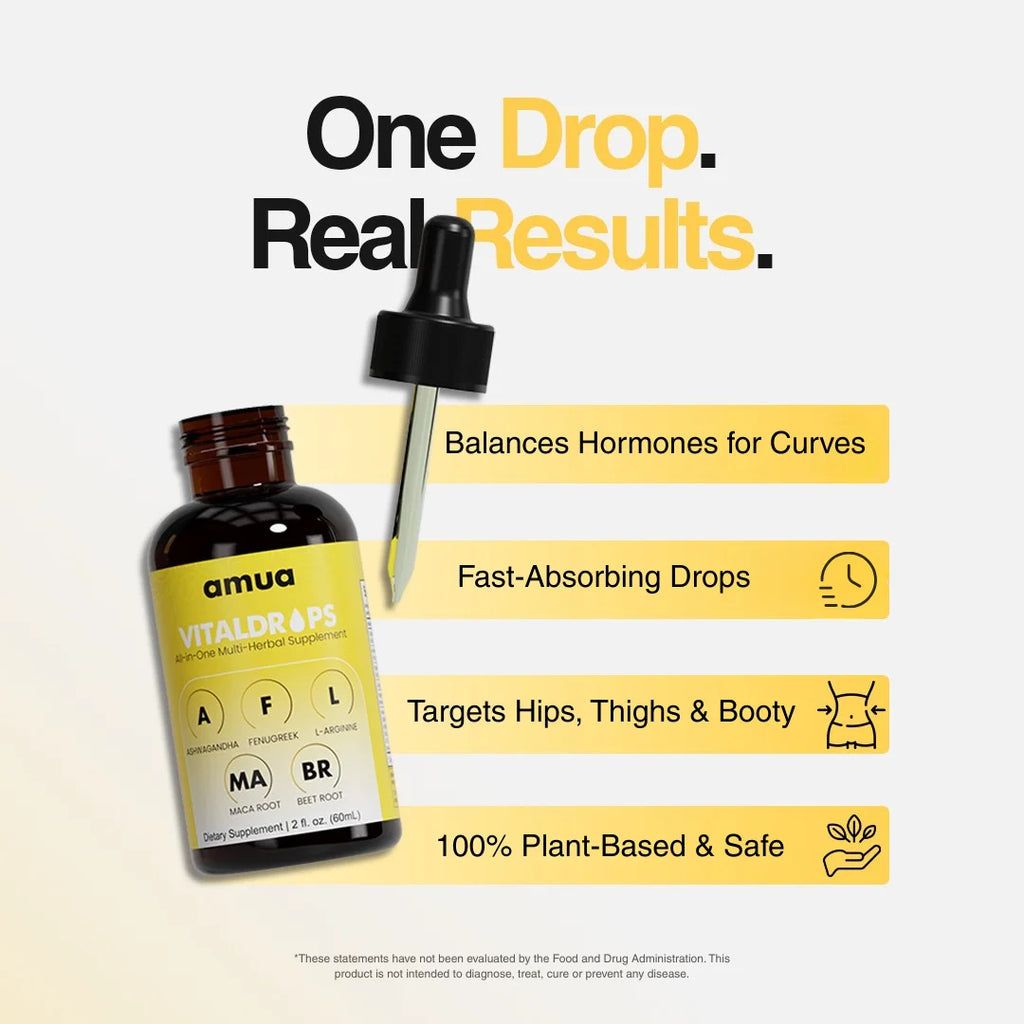 Amua Vitaldrops™ Herbal Curves Support Liquid Drops