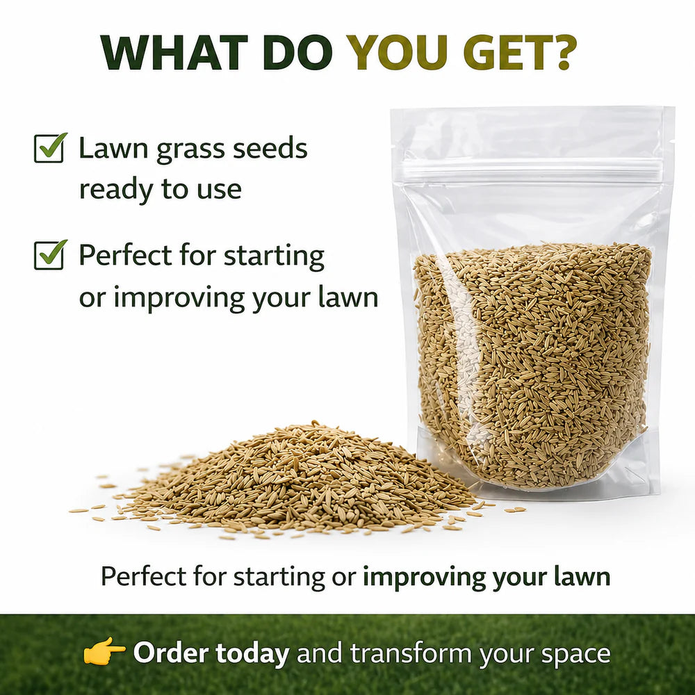Premium Grass Seed Resealable Bag