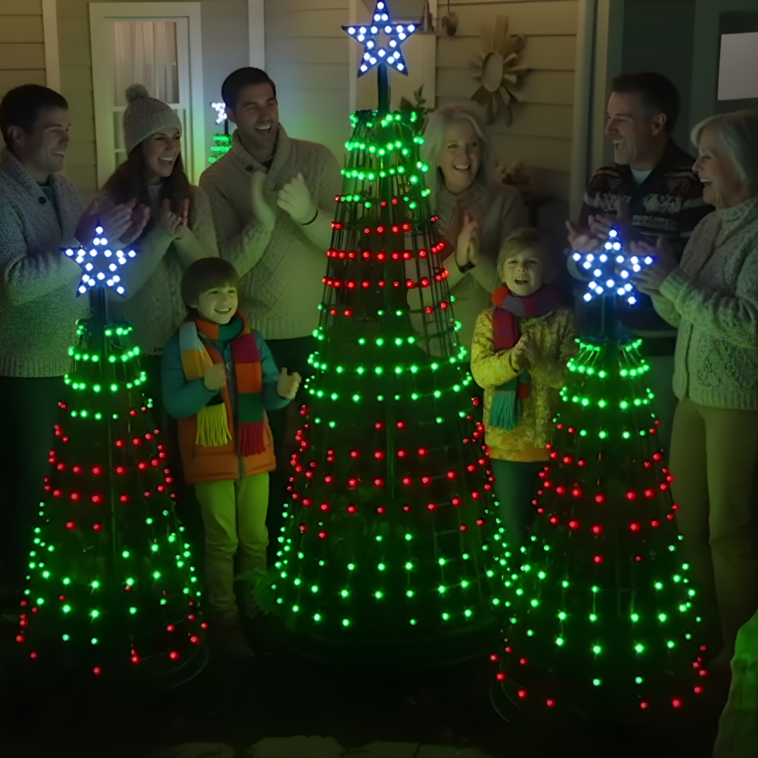 Christmas Light Show Tree