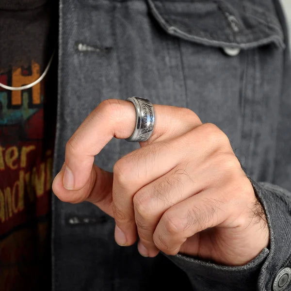 1921 Classic Morgan Dollar Coin Ring