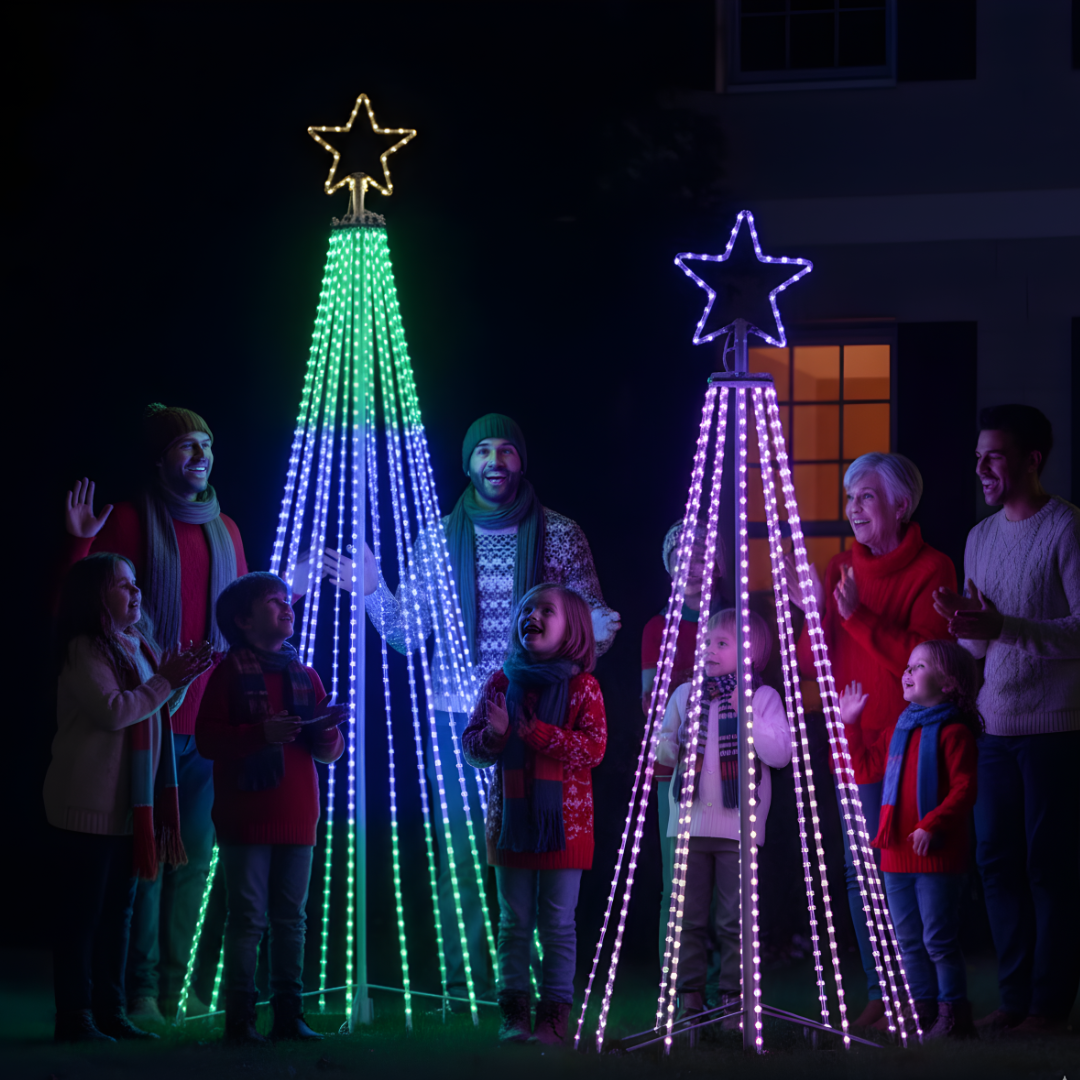 Christmas Light Show Tree