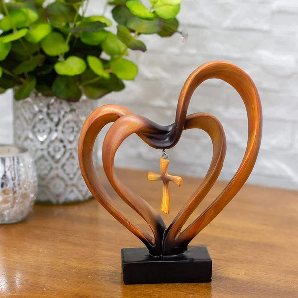 Entwined Hearts Cross
