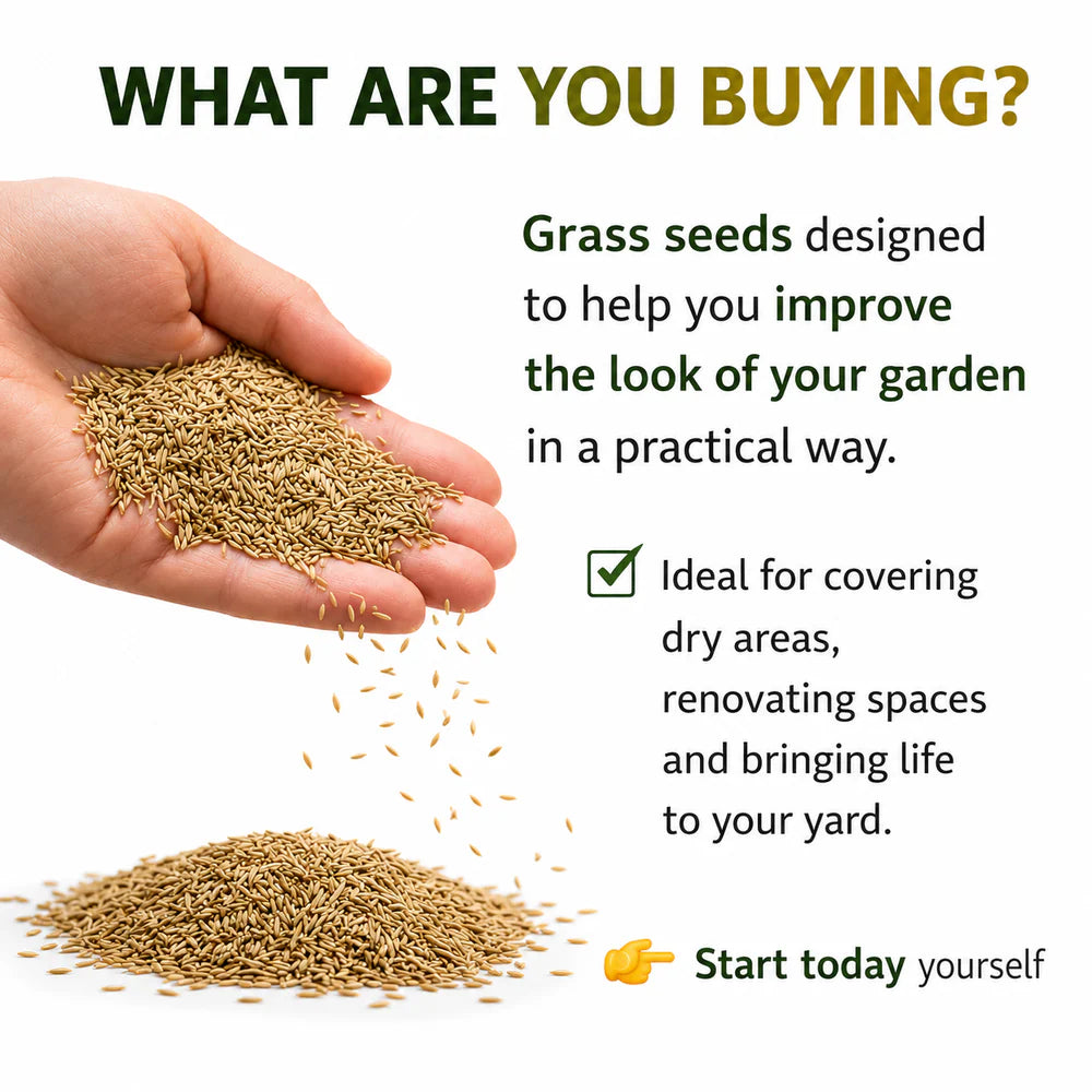 Premium Grass Seed Resealable Bag