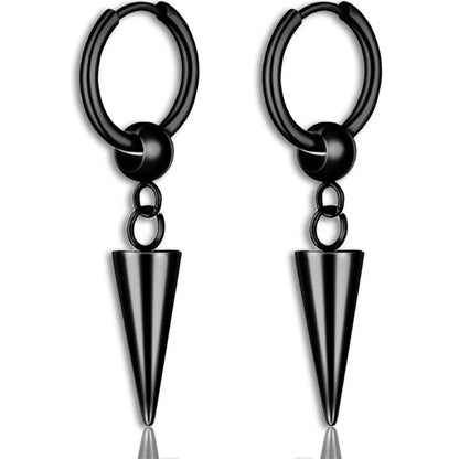 Dangle Earrings Stainless Steel Huggie Hoop