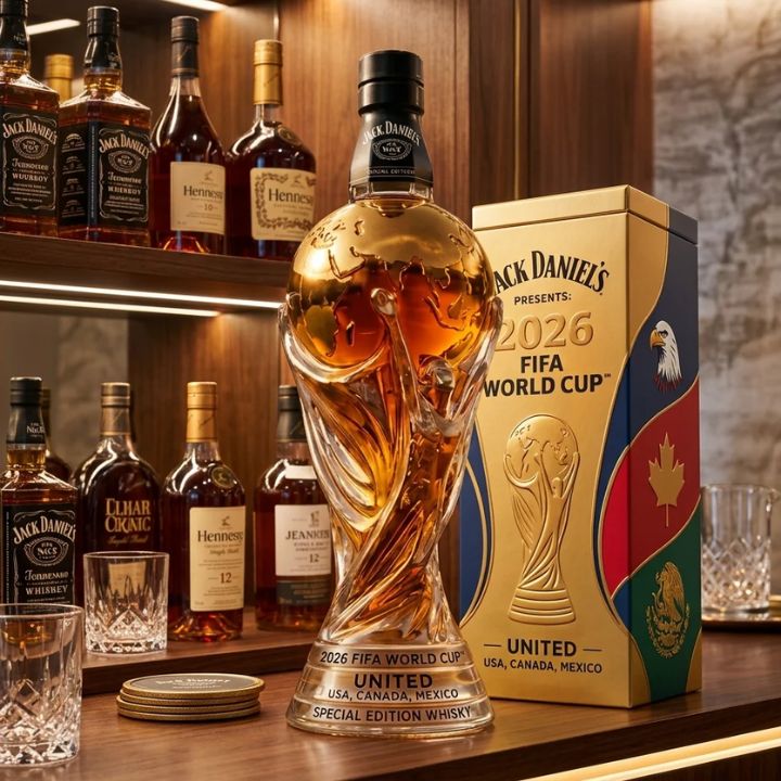 PODIUM™ World Cup Trophy Glass Decanter 350ml