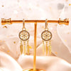 Dreamcatcher Golden Earrings