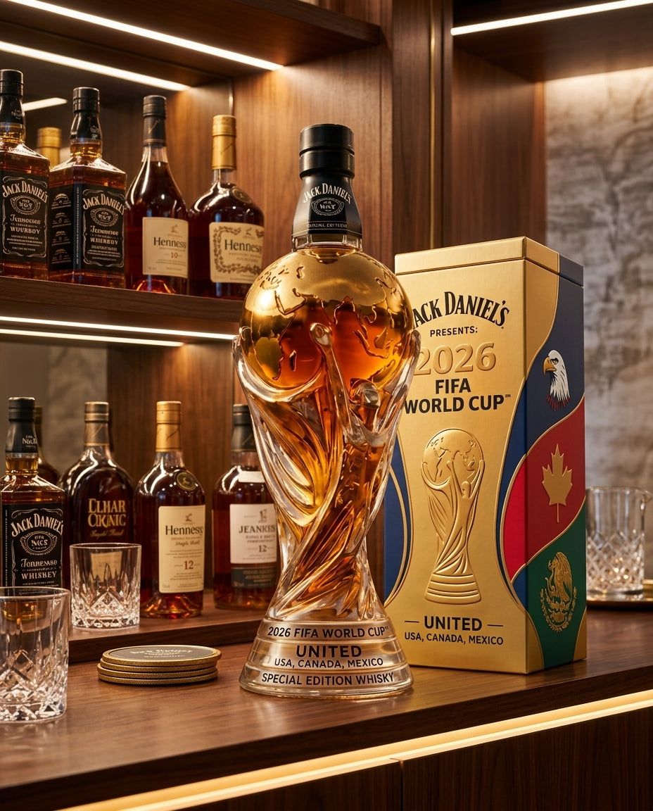 PODIUM™ World Cup Trophy Glass Decanter 350ml