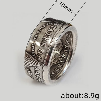 1921 Classic Morgan Dollar Coin Ring