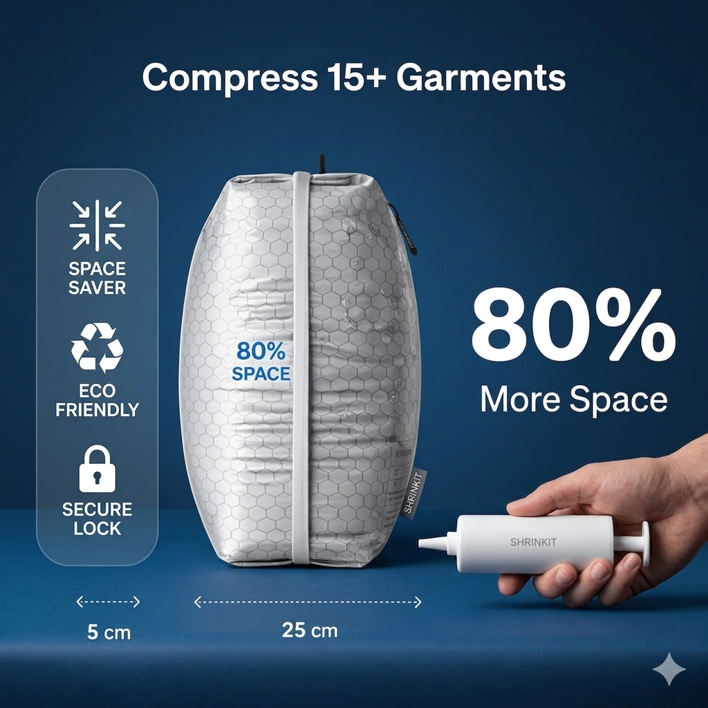 Shrinkit™ Travel Set | Pack more outfits without the extra suitcase