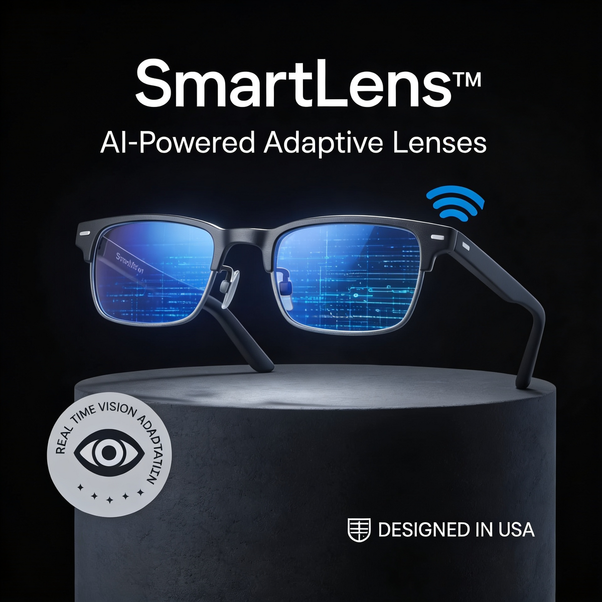 SmartLens™ AI-Powered Adaptive Glasses