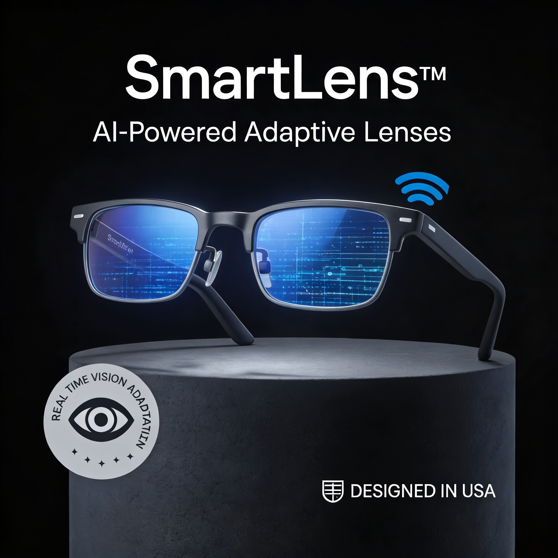 SmartLens™ AI-Powered Adaptive Glasses