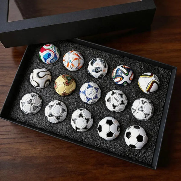 WorldCup Box™ - 15 Replica Soccer Balls Historical Collection