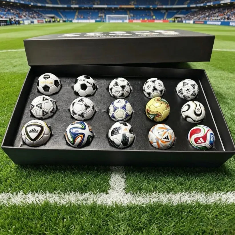 WorldCup Box™ - 15 Replica Soccer Balls Historical Collection