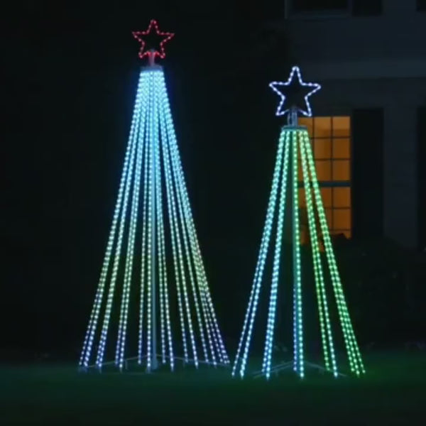 Christmas Light Show Tree