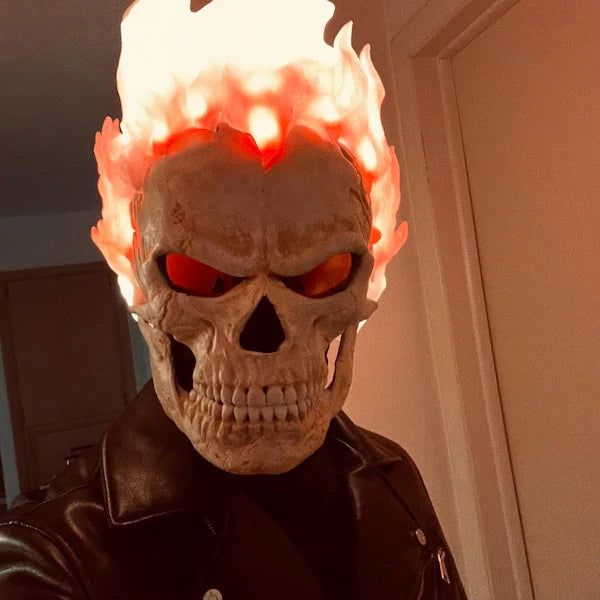 Flaming Skull Mask