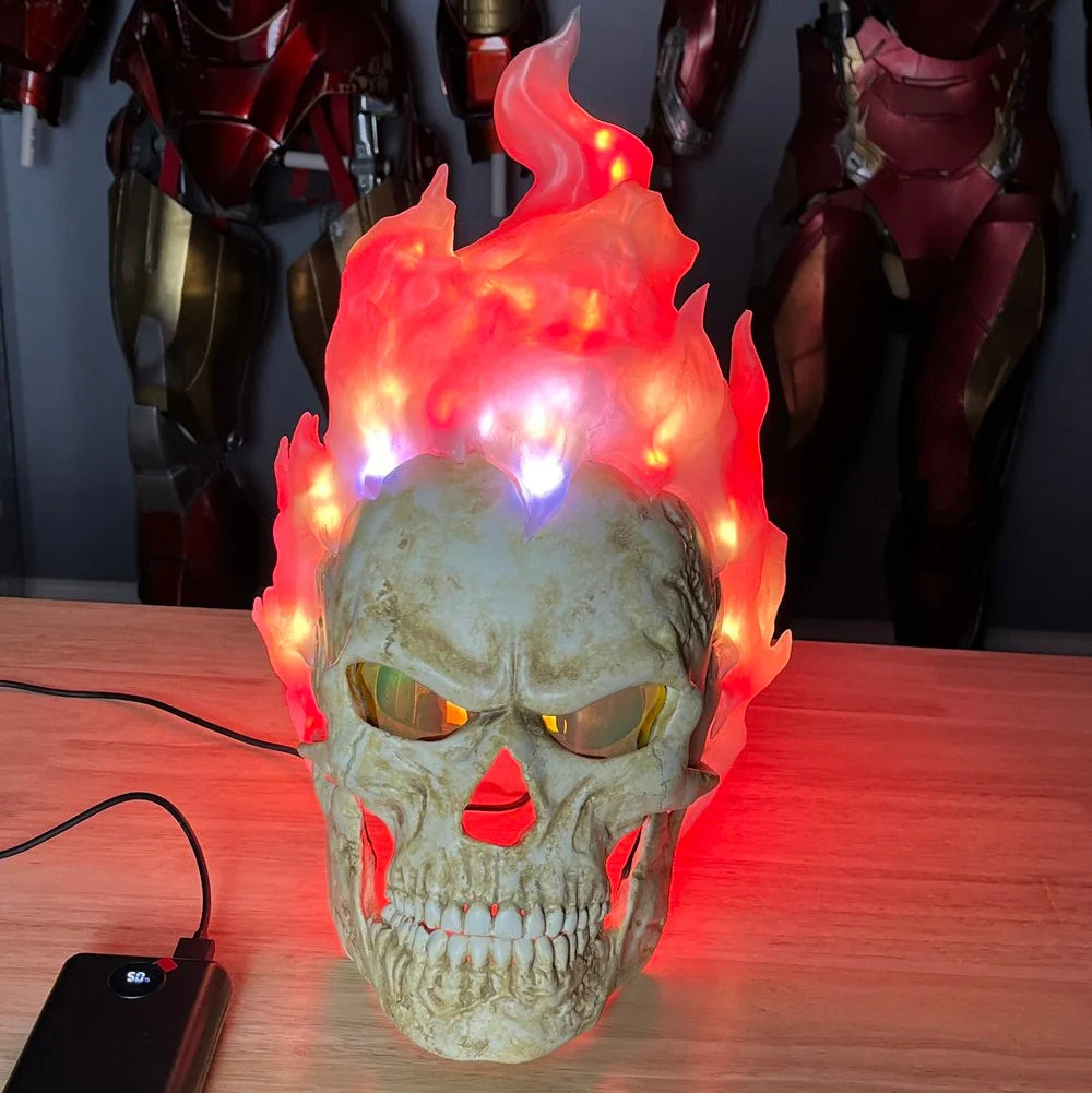 Flaming Skull Mask