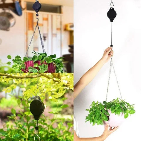 Retractable Hook For Garden Baskets Pots, Birds Feeder