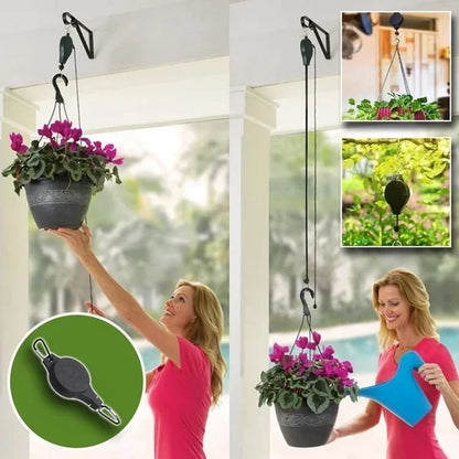 Retractable Hook For Garden Baskets Pots, Birds Feeder