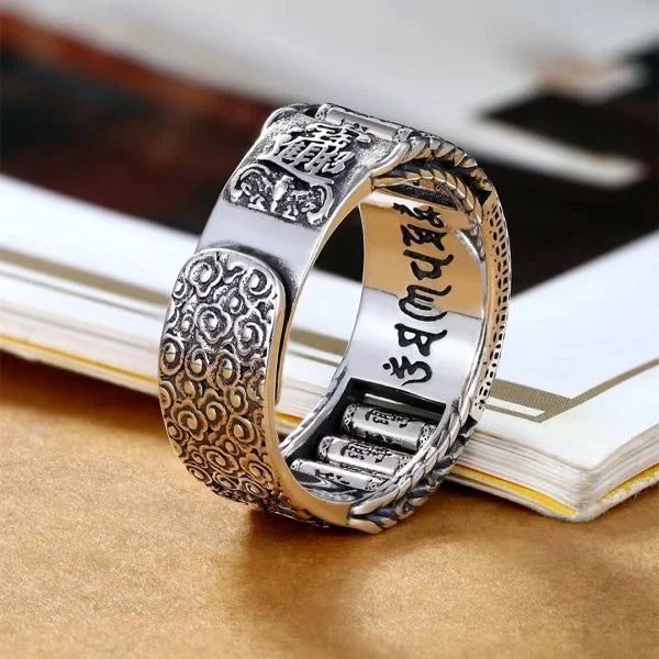 Pixiu Wealth Prayer Wheels Ring