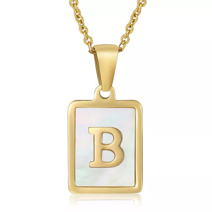 Luna Opal Alphabet Necklace