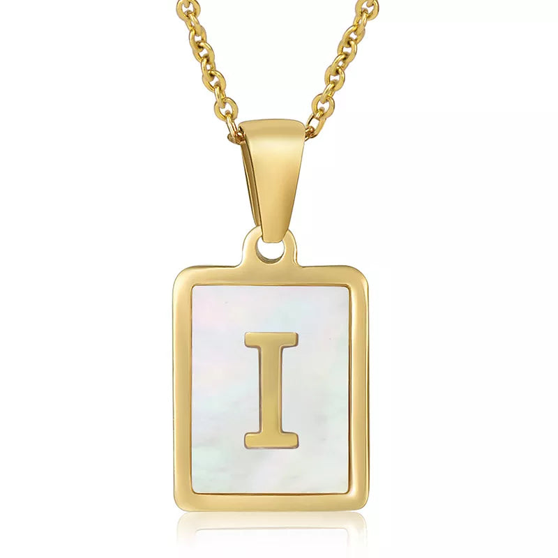 Luna Opal Alphabet Necklace