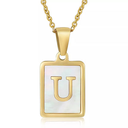 Luna Opal Alphabet Necklace